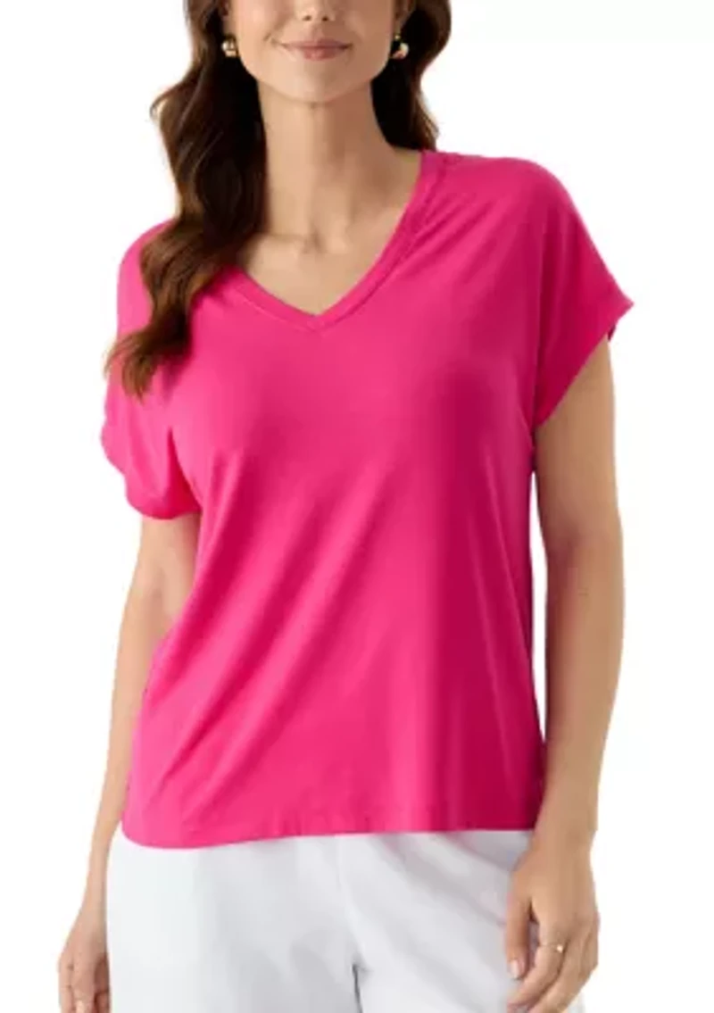 Kauai Solid V-Neck T-Shirt