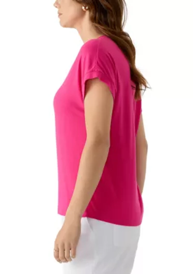 Kauai Solid V-Neck T-Shirt