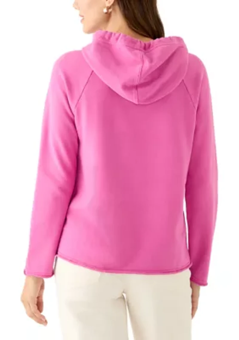 Women's Marina Del Mar Raw Edge Hoodie