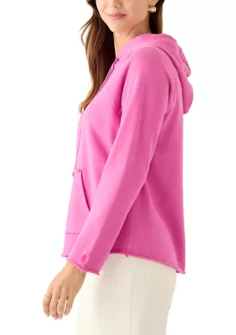 Women's Marina Del Mar Raw Edge Hoodie