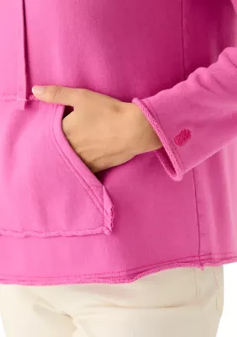 Women's Marina Del Mar Raw Edge Hoodie