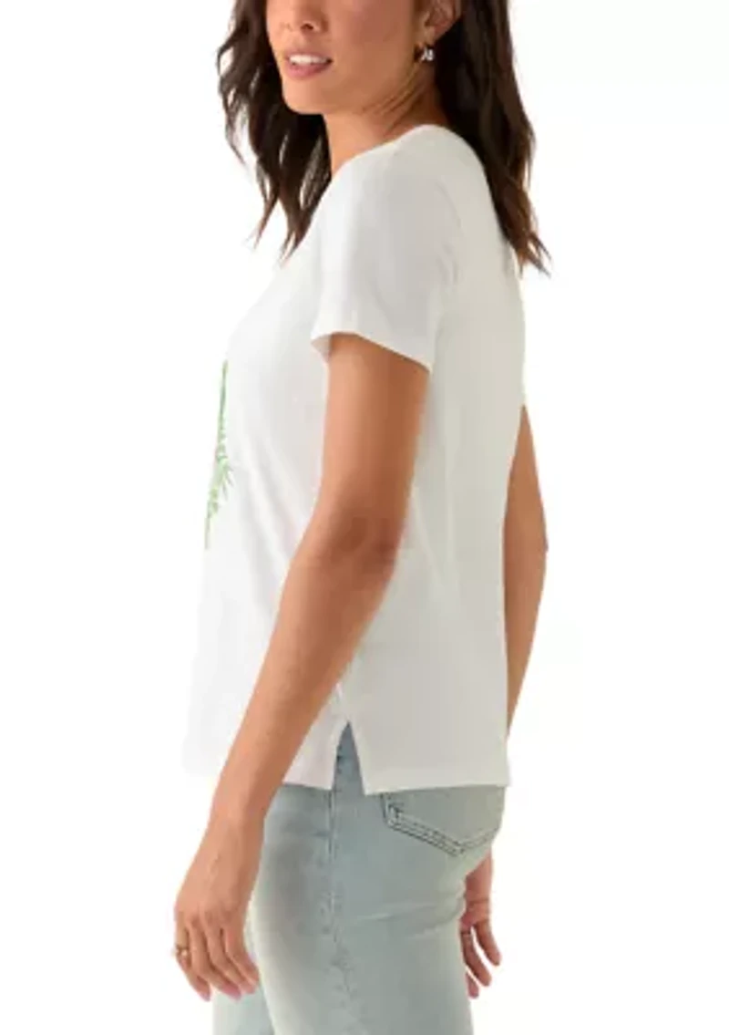 Women's Floral Stamp Luxe T-Shirt