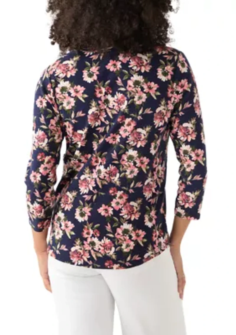 Women's Ashby Isles Tidal Bloom 3/4 Sleeve Shirt