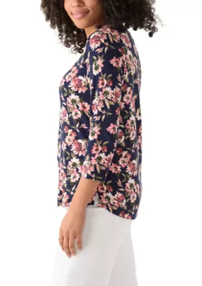 Women's Ashby Isles Tidal Bloom 3/4 Sleeve Shirt