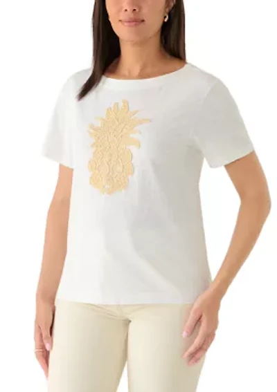 Women's Crochet Pineapple Lux T-Shirt