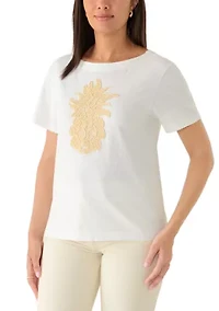 Women's Crochet Pineapple Lux T-Shirt