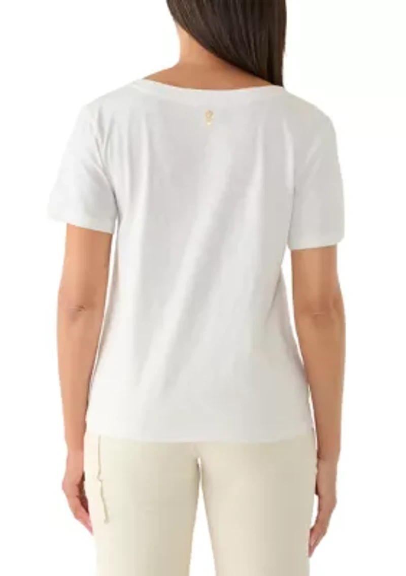 Women's Crochet Pineapple Lux T-Shirt