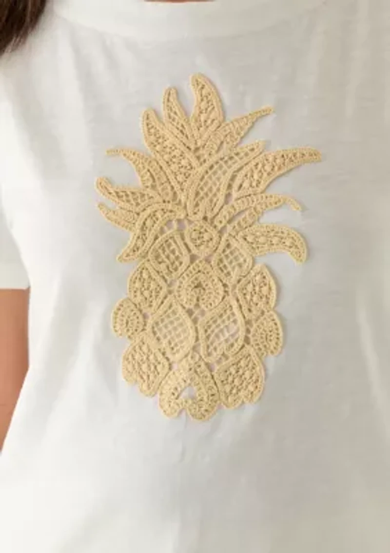 Women's Crochet Pineapple Lux T-Shirt