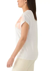Women's Floral Sequin Lux T-Shirt