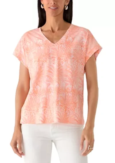 Women's Short Sleeve Kauai Palm Bay Top