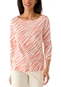 Women's Ashby Isles Coastal Zebra Shirt