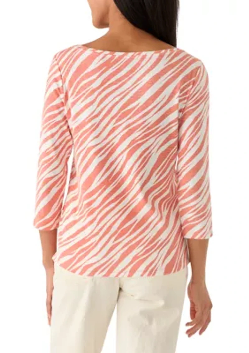 Women's Ashby Isles Coastal Zebra Shirt