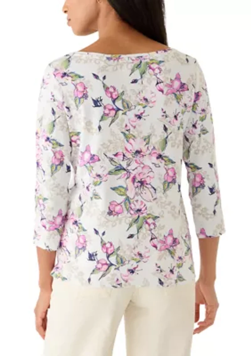 Women's Ashby Isles Floral Gardens Print Shirt