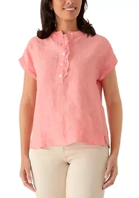 Women's Short Sleeve Coastalina Ruffle Top