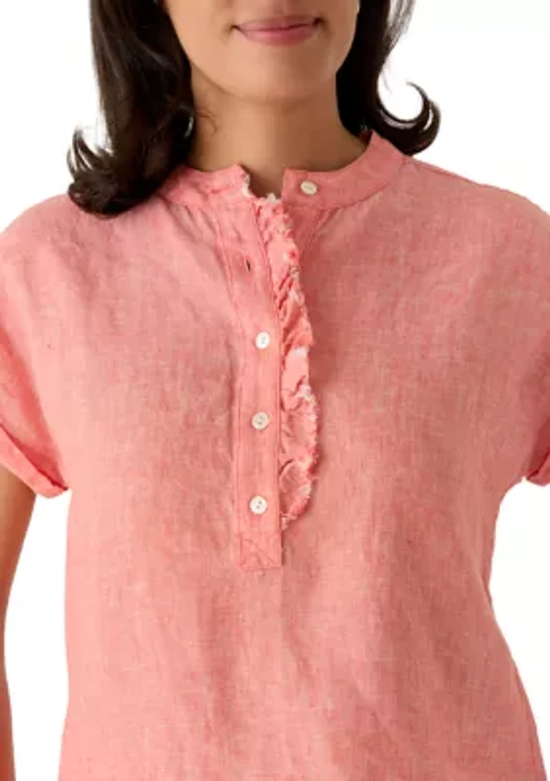 Women's Short Sleeve Coastalina Ruffle Top