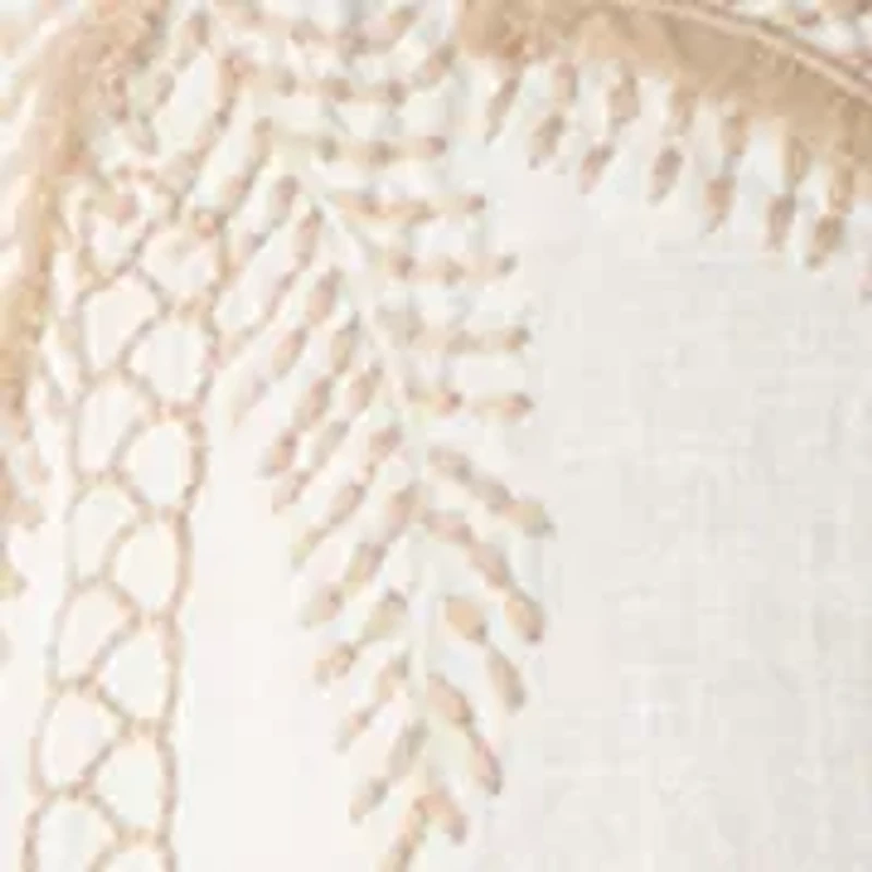 Women's Sunny Palms Coastalina Embroidered Relaxed Button Down Shirt