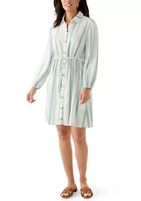 Women's Long Sleeve Seabright Cove Shirtdress