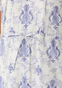 Women's Noble Pineapple Print Midi Dress