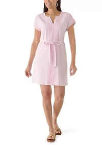 Women's Sunset Harbor Lace Trim Knit Dress