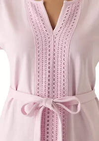 Women's Sunset Harbor Lace Trim Knit Dress