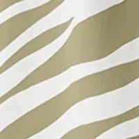 Women's Sleeveless Coastal Zebra Midi Dress