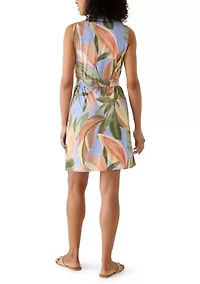 Women's Sleeveless Carmela Beach Bloom Shirtdress