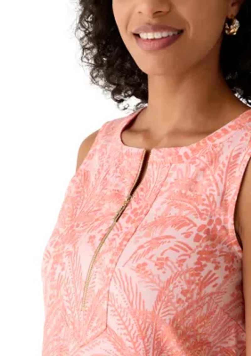 Women's Sleeveless Palm-A-Dora Zip Front Dress