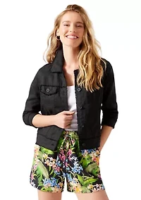 Women's Two Palms Linen Jacket