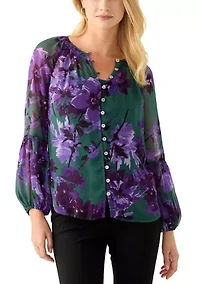 Women's Yoryu Printed Blouse