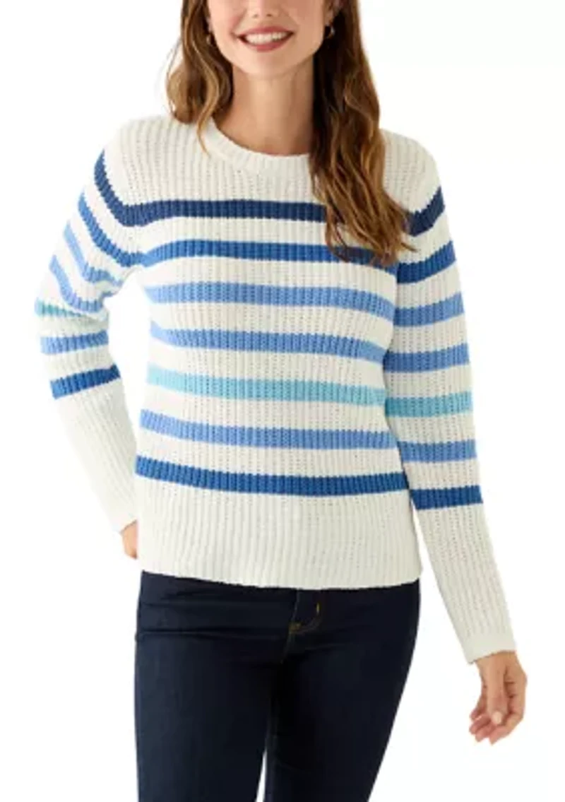 Women's Striped Chenille Sweater