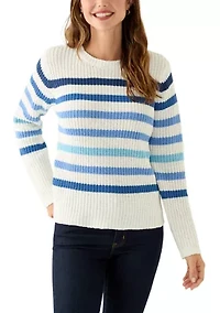 Women's Striped Chenille Sweater