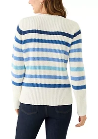 Women's Striped Chenille Sweater