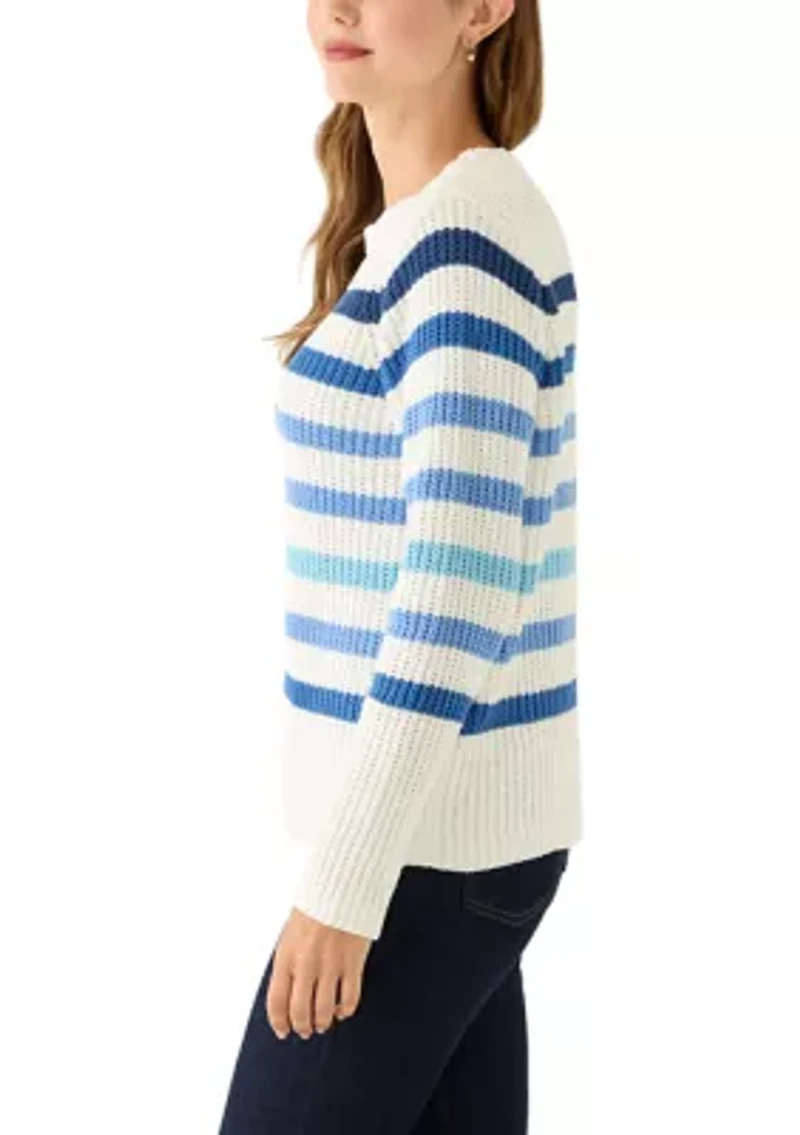 Women's Striped Chenille Sweater