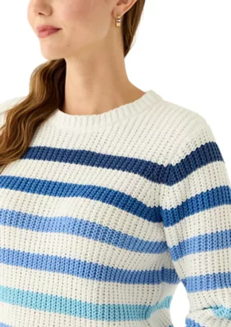 Women's Striped Chenille Sweater