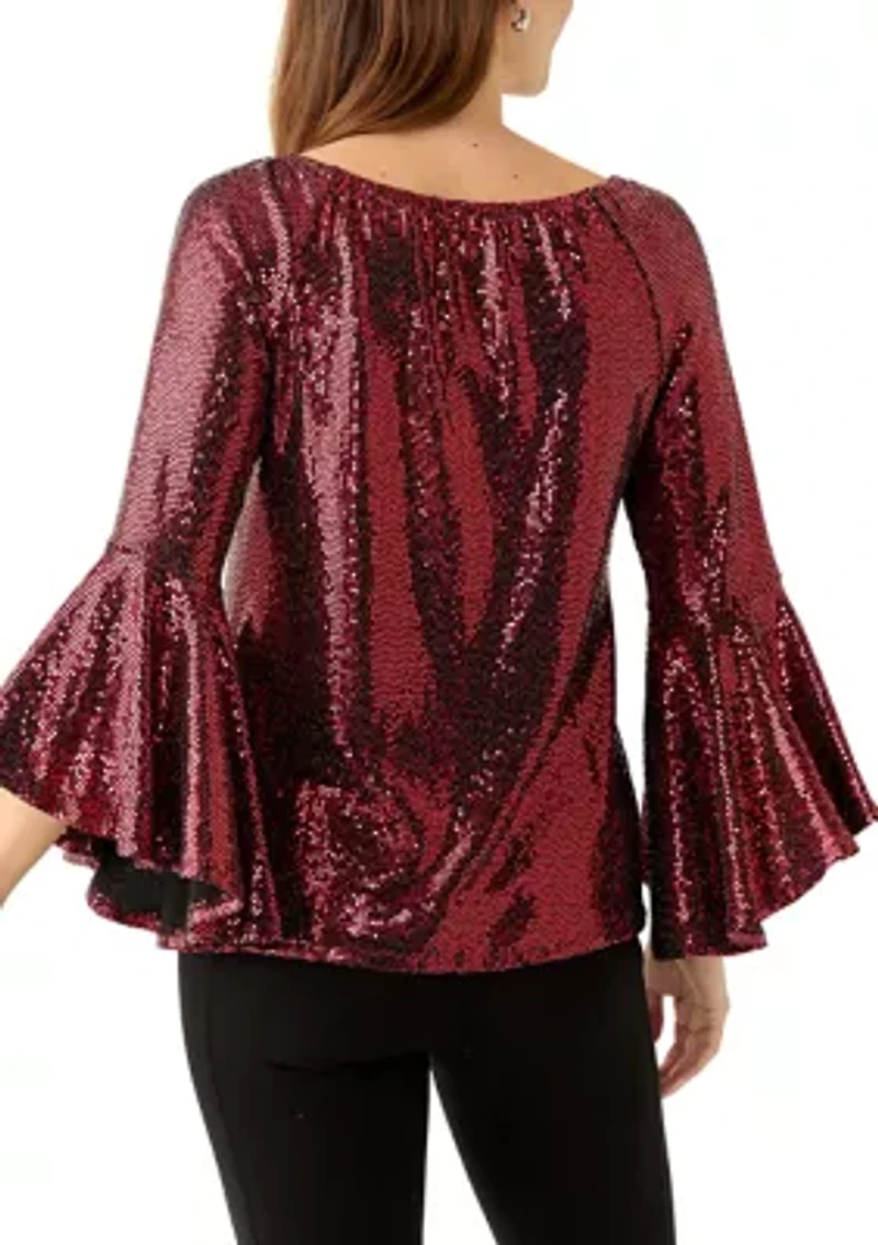 Women's Tulip Sleeve Disco Dream Blouse