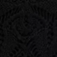 Women's Ruffle Pointelle Sweater