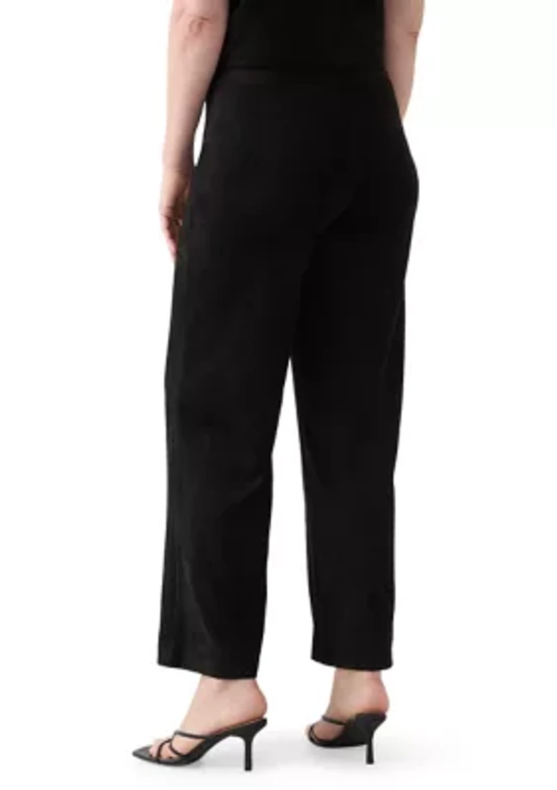 Women's Faux Suede Pull On Pants