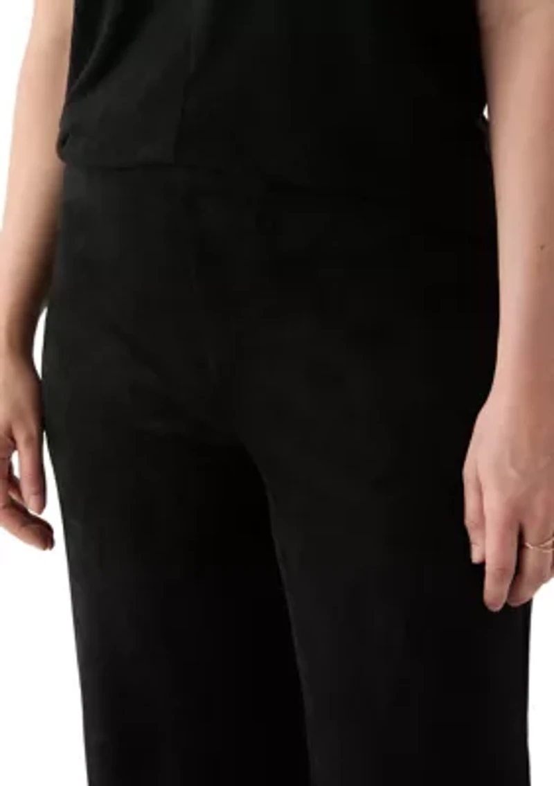 Women's Faux Suede Pull On Pants