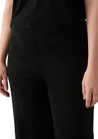 Women's Faux Suede Pull On Pants