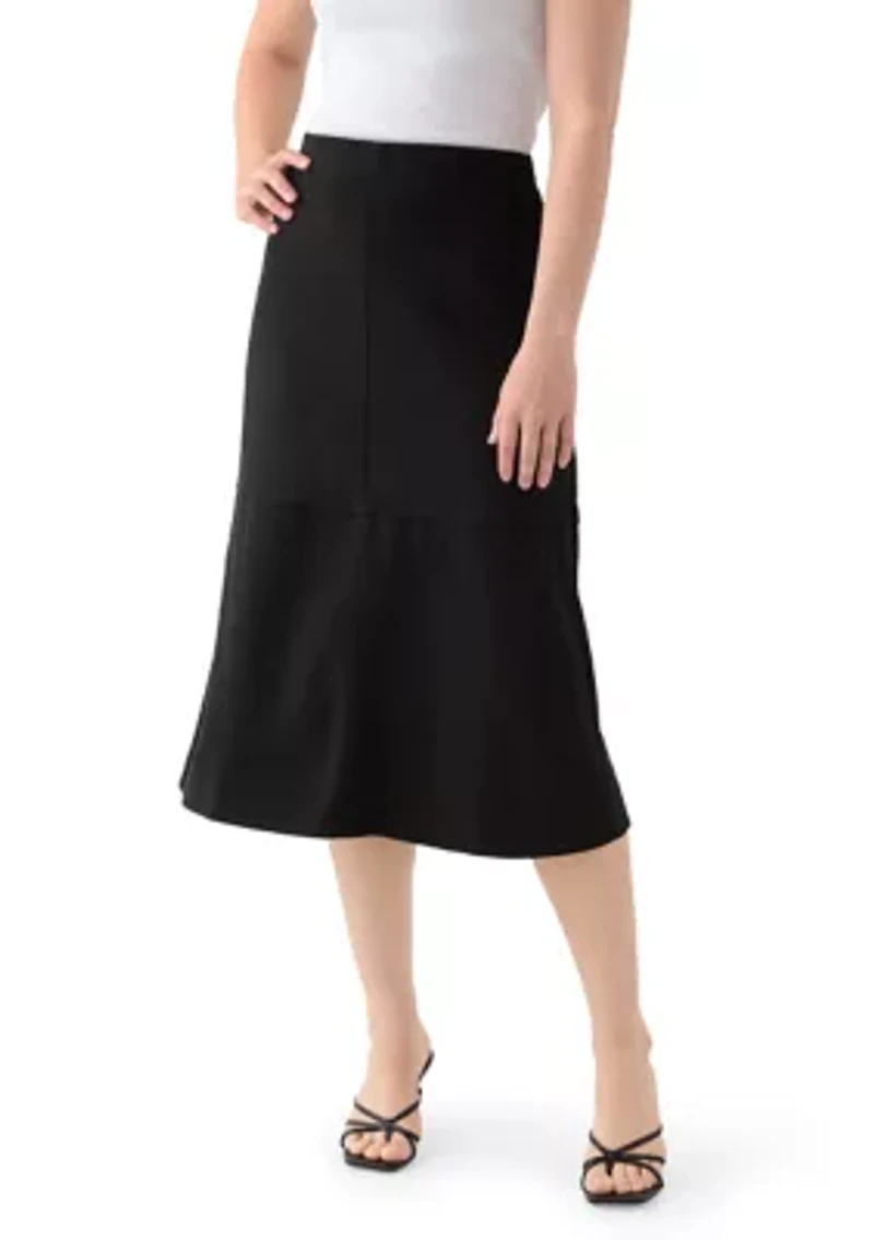 Women's Faux Suede Midi Skirt
