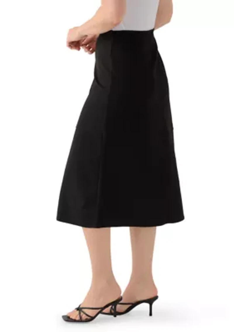 Women's Faux Suede Midi Skirt