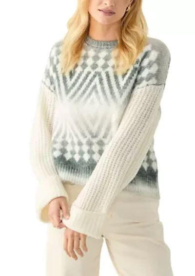Women's Geometric Print Sweater