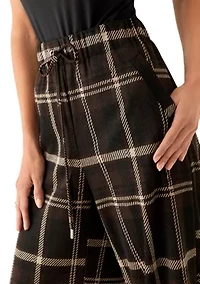 Women's Wide Leg Plaid Pants