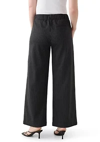 Women's Striped Wide Leg Trousers