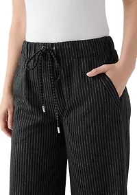 Women's Striped Wide Leg Trousers