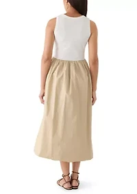 Women's Sleeveless Knit Bubble Dress