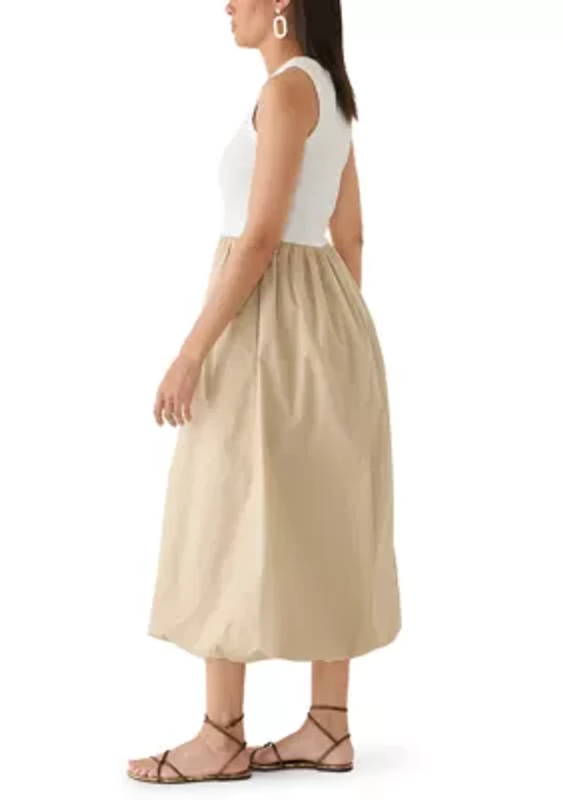 Women's Sleeveless Knit Bubble Dress