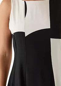 Women's Sleeveless Large Dot Bubble Dress