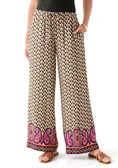 Women's Wide Leg Printed Pants