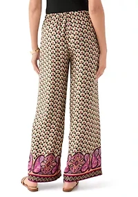 Women's Wide Leg Printed Pants